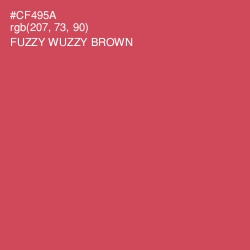 #CF495A - Fuzzy Wuzzy Brown Color Image